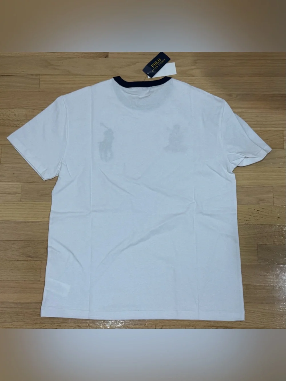 Polo Ralph Lauren Men s Big Pony 20th Anniversary Crest Logo T-Shirt White M-XL